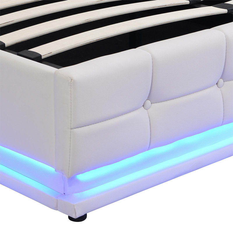 Caddo Upholstered UK Double - DE 135 X 190 Cm Ottoman Storage Bed
