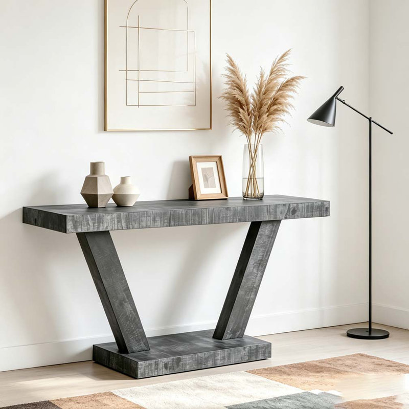 Console 60 pouces, Noir antique