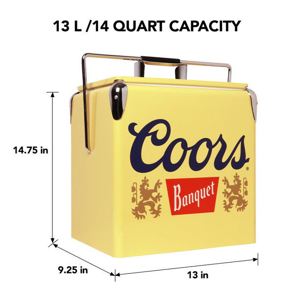 Coors Light 13L Retro Ice Chest Cooler with Bottle Opener