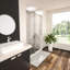 Porte de douche coulissante simple demi-cadre l 44 à 48 po x H 76 po-55193847