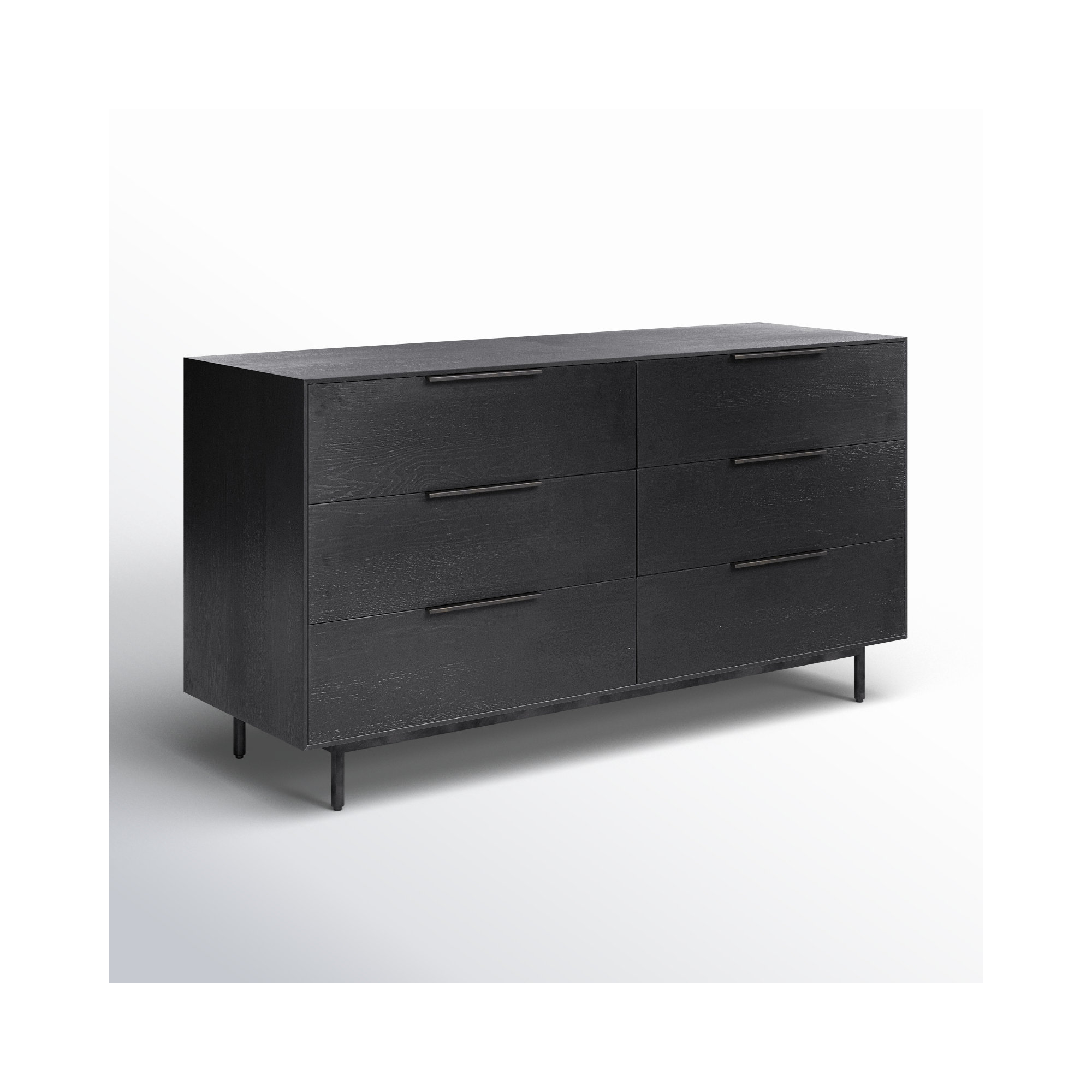 Ellis 6-Drawer Dresser, Black