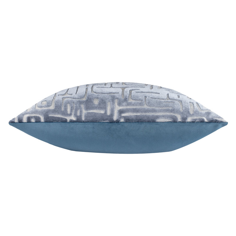 Geometric Grey Square Throw Pillow Cover