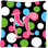 Monogramme Initial Polkadots intérieur/extérieur Throw Pillow