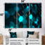 Hexagone turquoise - ensemble de salon géométrique-956624115-956624126