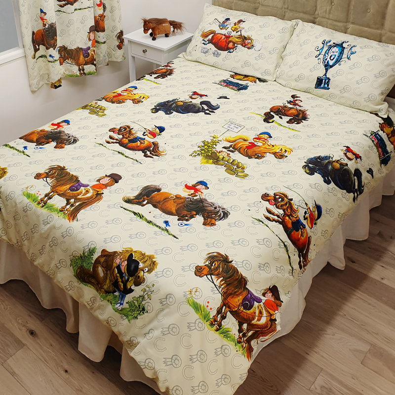 Thelwell ANTICS Rob Duvet Cover Set, Single Duyet Cover + 1 Standard Pillowcase