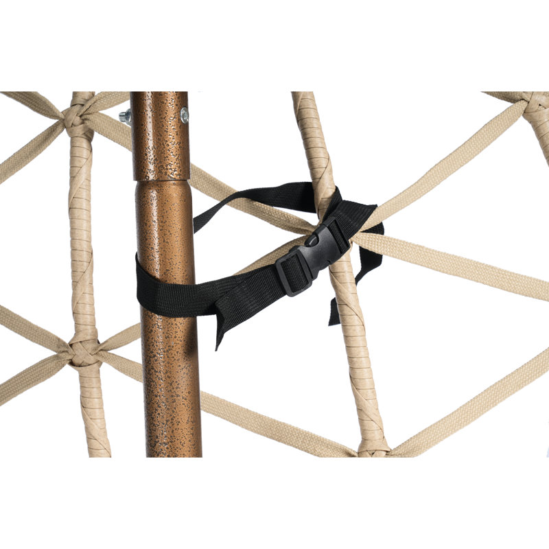 Fauteuil suspendu d'extérieur : structure en fer robuste, tissée à la main, coussins pour support d'œufs de chambre, patio moelleux