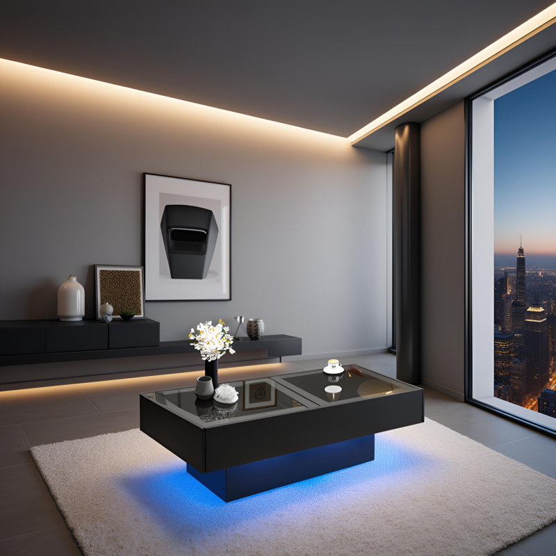  Sliding Top Coffee Table