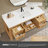 Wiegers 60" Single Bath Vanity in Acacia Classic Grey with Pure White Quartz Stone Top