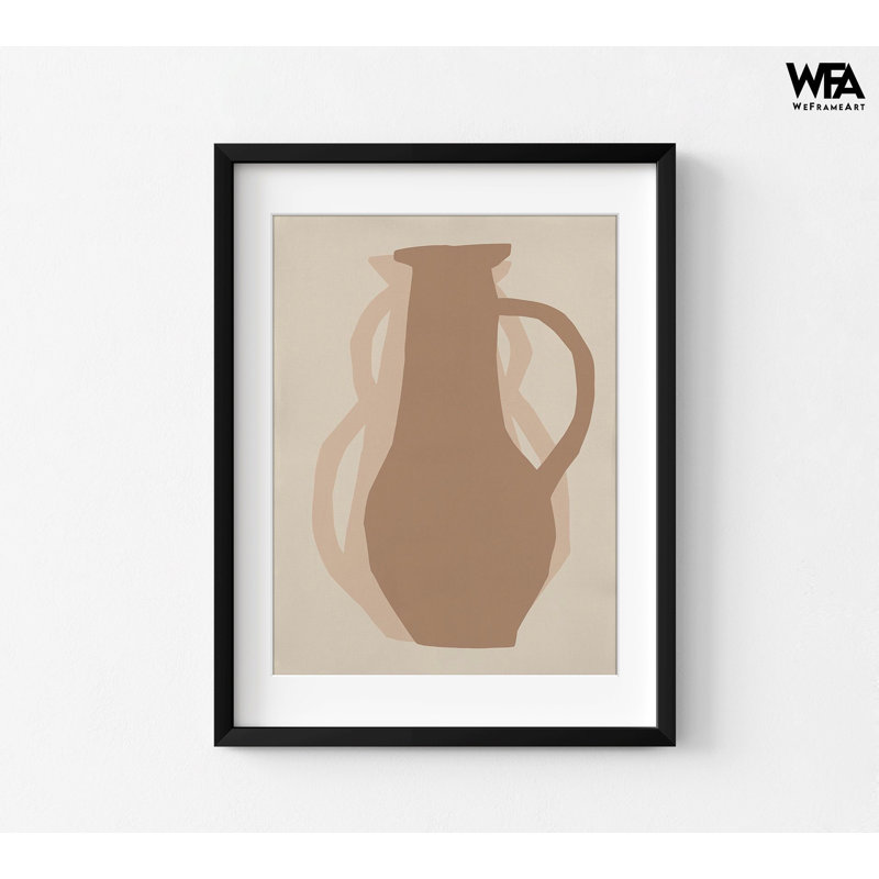 «Medina I» par Marrakech, très grande classe de poterie, impression d'affiche en céramique brune, décoration murale maison de ton terre, idée de décoration Studio d'art