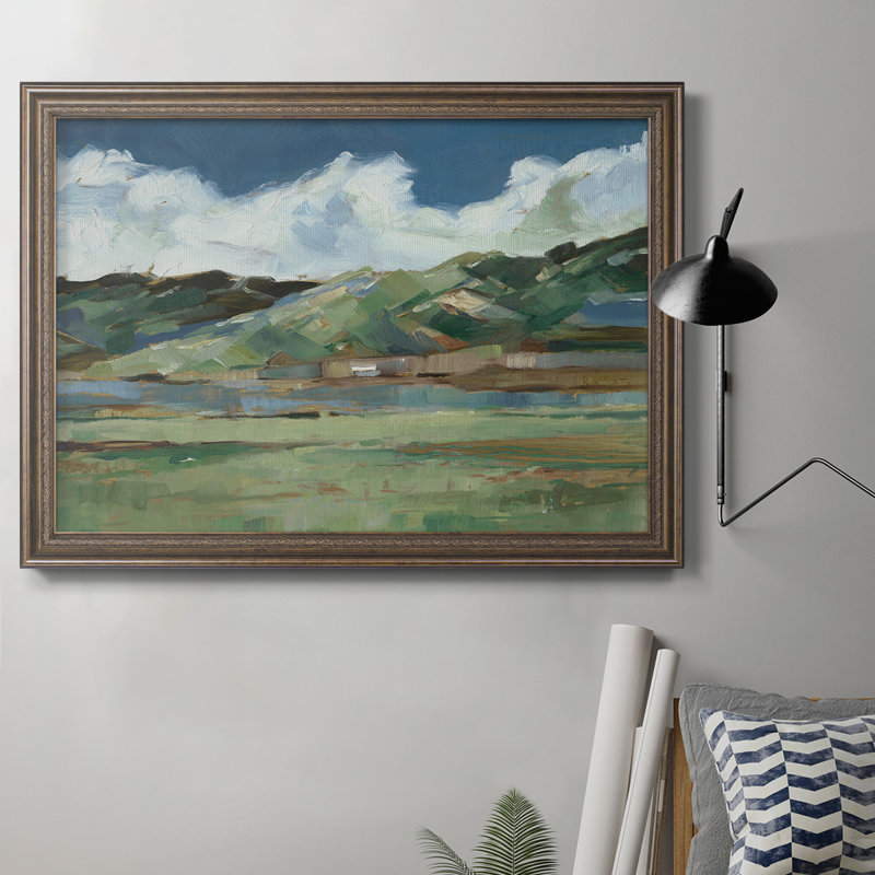 Western Sky I - Toile encadrée de qualité supérieure - prête à être accrochée, H 24 po x l 36 po x P 2,5 po