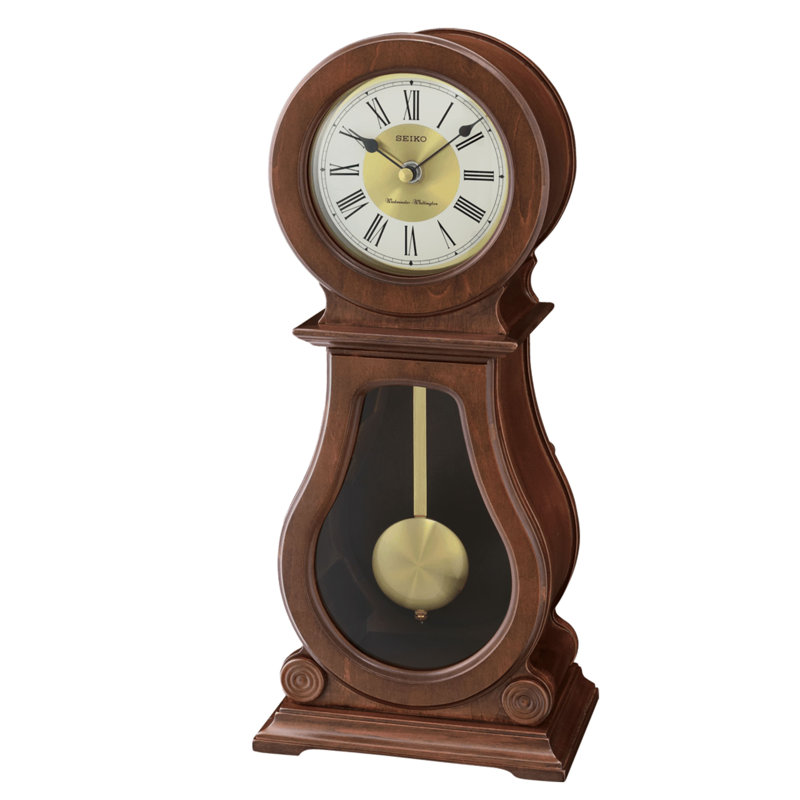 QXQ035BLH Mantel Clock, Brown