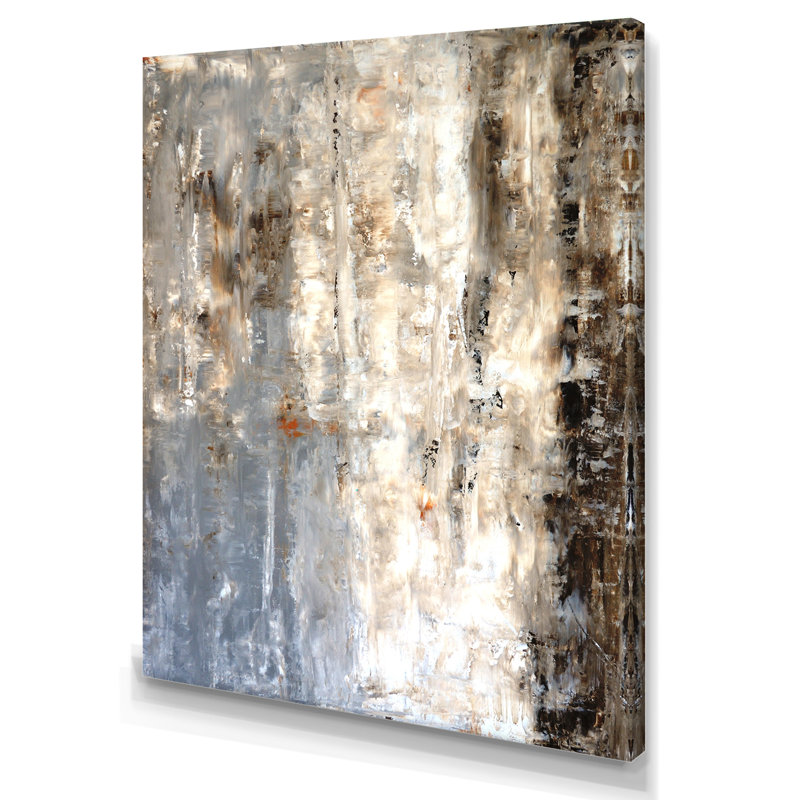 Art moderne gris et bleu II 2PT47733, H 20 po x l 12 po x P 1 po