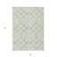 Tapis intérieur / extérieur géométrique lavable vert menthe et ivoire 3 pi x 5 pi