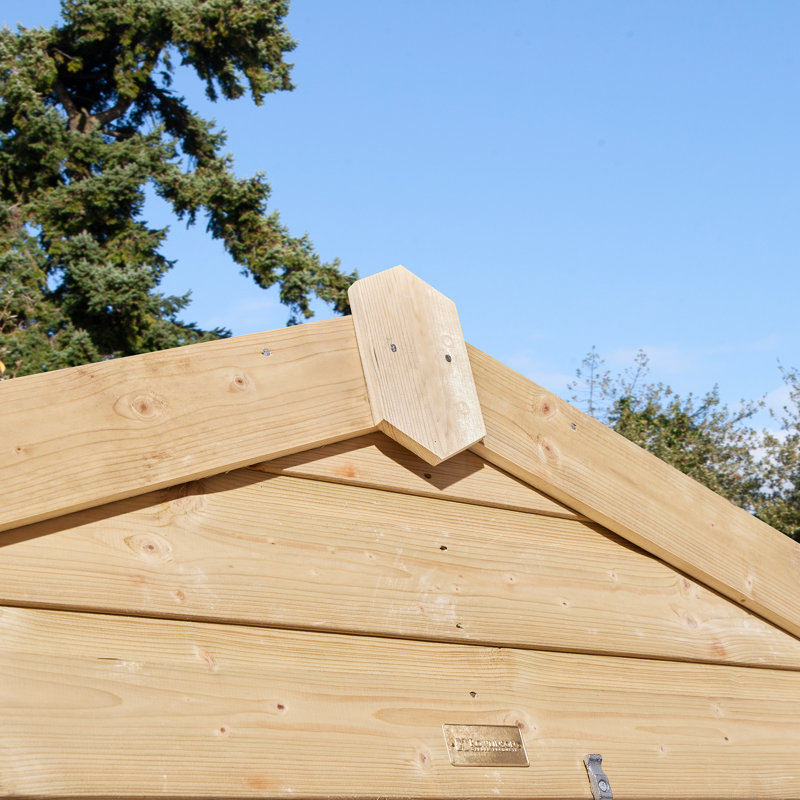 Rowlinson 8x6 Shiplap Apex Shed Single Door with Window