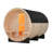 4-6 Person Outdoor Barrel Sauna - Natural White Pine Wood, Weather-Resistant Backyard Steam Room With Built-In Seating