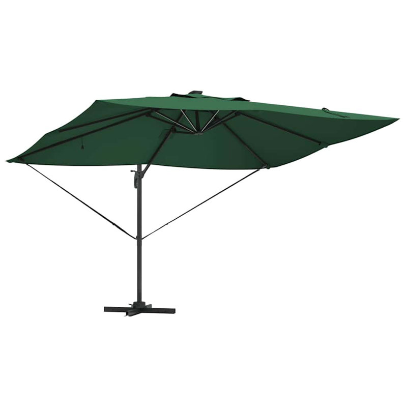 Cantilever Parasol, 265cm H x 251cm W x 251cm D, Green