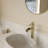 SoftStream Waterfall Vessel Gold Single Hole, Single Handle Bathroom Sink Faucet