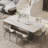 Modern light luxury rectangular dining table-103397961