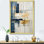 «Blue and White Timeless Minimalisme I», art mural abstrait