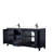 Daria 72'' Double Bathroom Vanity with Carrara Marble Top-48462080-80205427-61132180