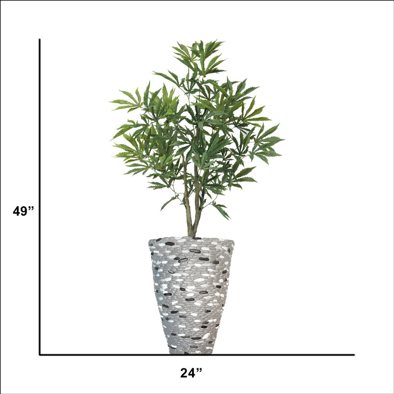 Arbre artificiel 49 po en pot