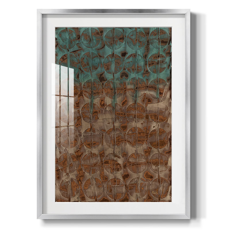 Imprimé Andaman II - Impression encadrée, H 28,5 po x l 20,5 po, Argent argent