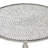 Aluminum Metal Side End Silver Accent Table
