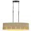 Amissa 5 - Light 36in Dimmable Natural Rattan Kitchen Island Chandelier Pendant