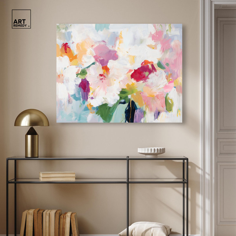 «Bold Brushstroke I Canvas Abstracts» par, Toile tendue avec châssis, H 30 po x l 36 po