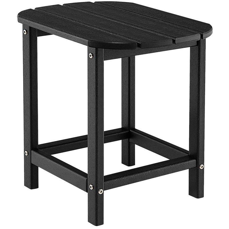 Table d'appoint en plastique Ambudkar Rosecliff, Noir