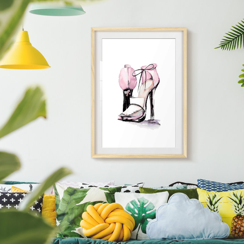 Loafer Heel -Framed Print, Natural, 25.5" H x 17.5" W
