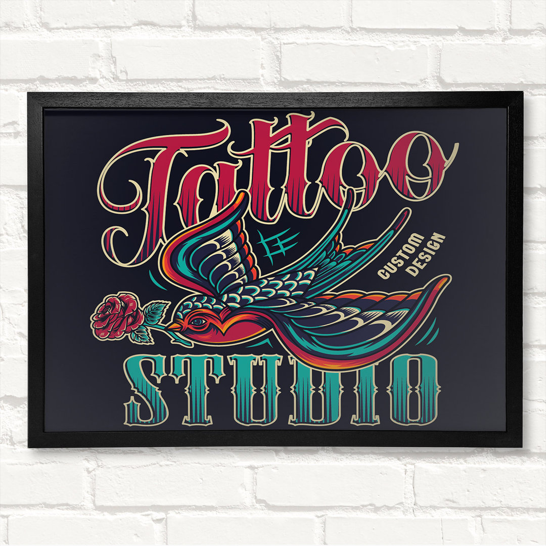 The Awesome Tattoo Studio Gerahmter Druck