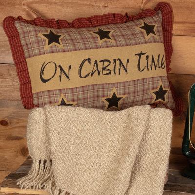 Dawson Star Appliqued Cotton Reversible Throw Pillow