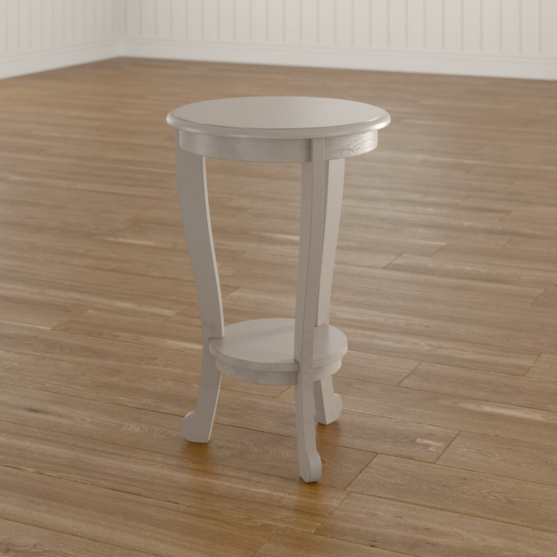 Bain Solid Wood End Table, Vintage Grey