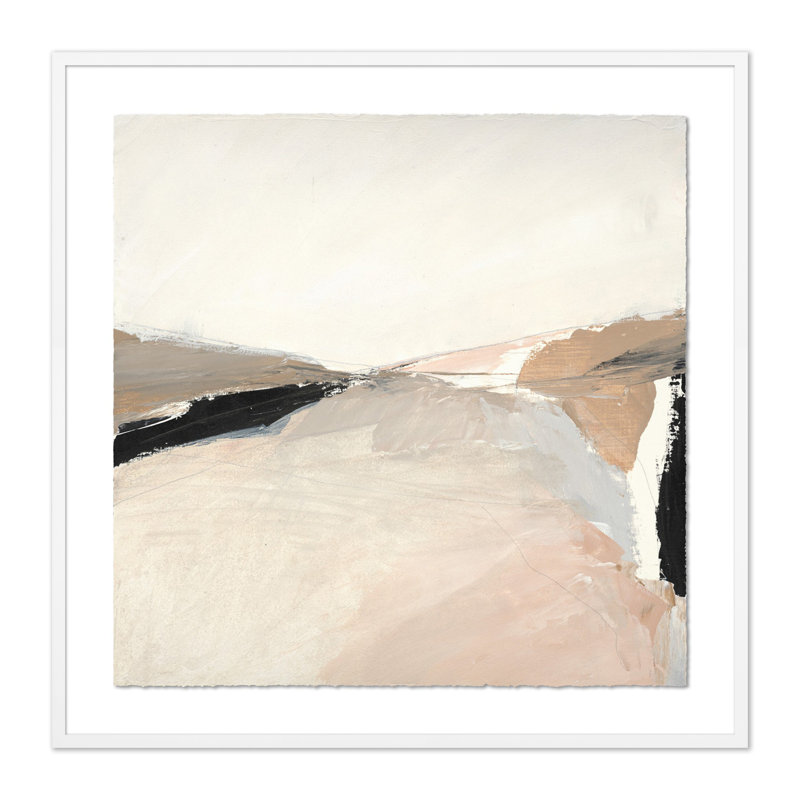 Desert No. 2 Painting by Melanie Biehle, 24" H x 24" W, White Maple Paper Single Picture Framed