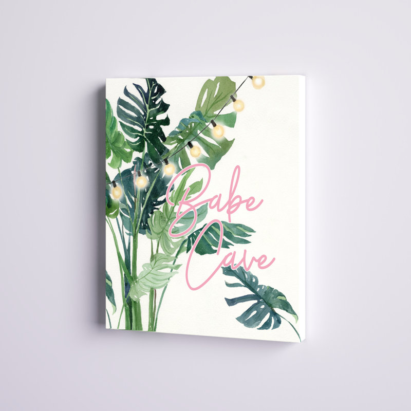 Babe Cave - plantes de Monstera - imprimé, H 18 po x l 12 po