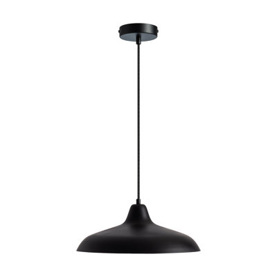 Futura 1 - Light Black/White Dome Pendant