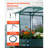Galvanized Raised Garden Bed, 6 x 3 x 1 ft, with Self Watering System and Mesh Cover, Oval Metal Planter Box Kit Outdoor, Rustproof Alu-Zinc, for Planting Flowers Fruits Vegetables, Dark Gray