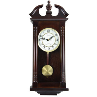 Solid + Manufactured Wood Wall Clock
