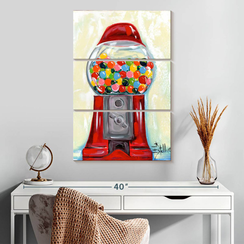 Yarlin Bubblegum Machine, 32" H x 20" W