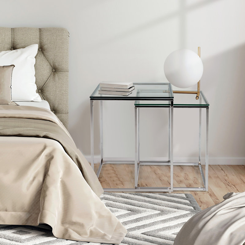 Merlemont Glass Top Nesting Tables