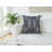 Blue Embroidered Boho Throw Pillow Cover 20X20"