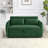 Velvet Sofa Bed with Two Pillows and Adjustable Backrest-255541186
