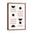 Classic Brown Wood Framed Canvas