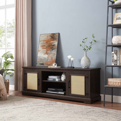 Console Farmhouse Rattan Tv