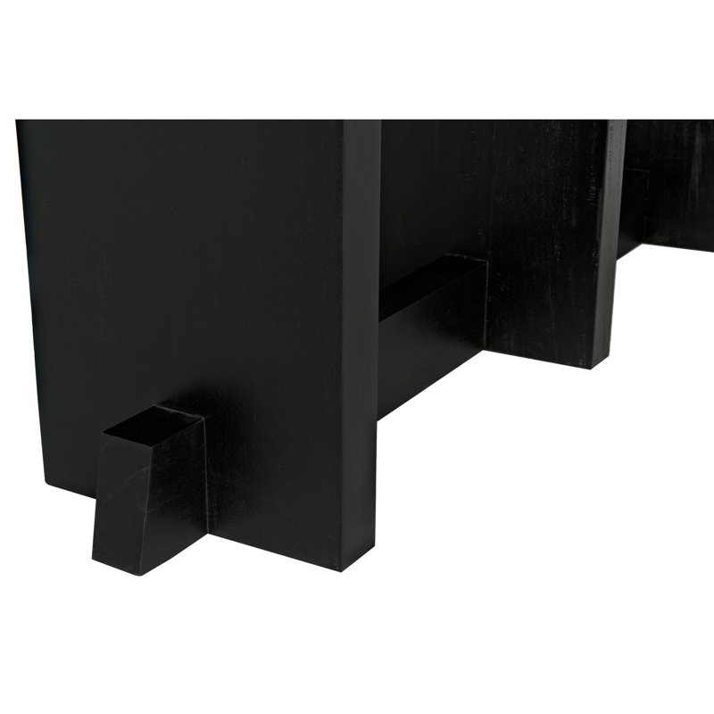 Ando 75'' Glass Top Console Table