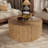 31.5" Round Solid Wood Lift Coffee Table With Storage-1469895798