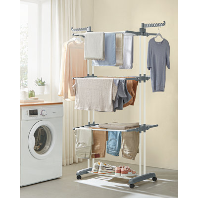 Steel Foldable Freestanding Drying Rack