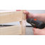 Cloison d'intimité d'extérieur avec jardinière, H 72,8 po x l 26 po x P 41,3 po, cloison de patio autoportante en bois massif avec tablette à 2 niveaux, brun clair-132400911-132400910