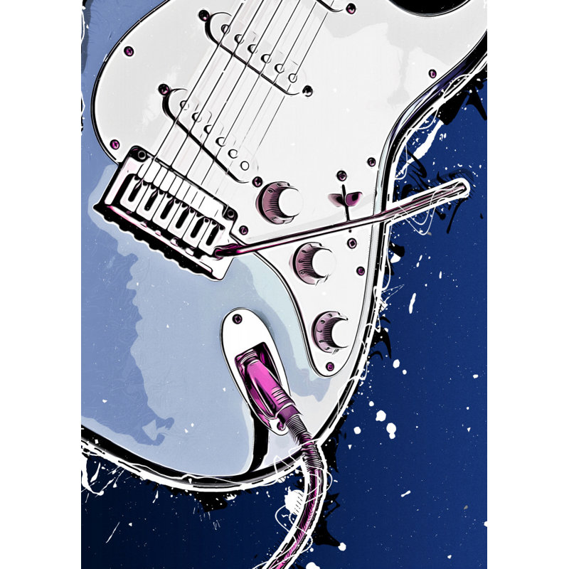 guitar, 50.8 cm H x 76.2 cm W